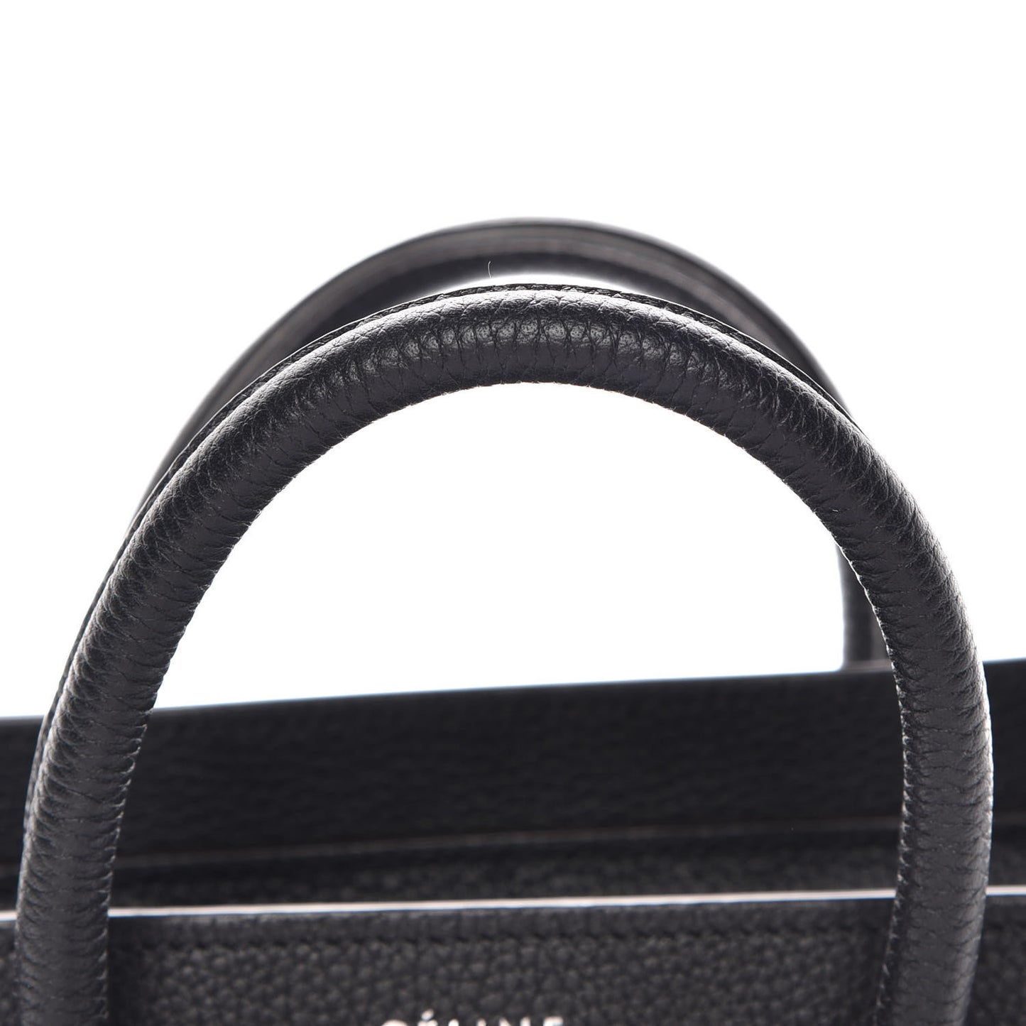Drummed Calfskin Nano Luggage Black