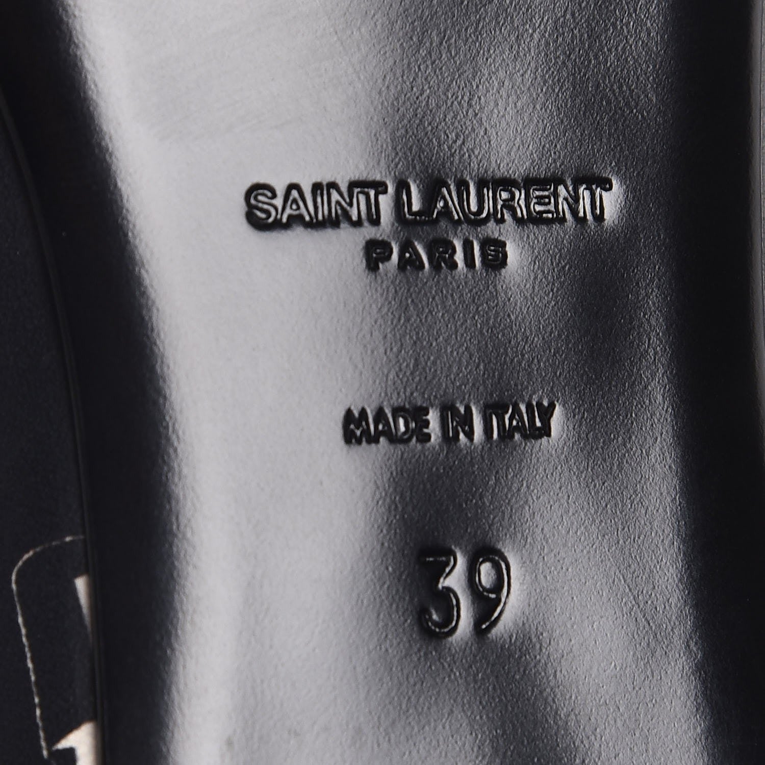 Saint Laurent Soft Calfskin Lipstick Print Loafer 39 Black 6 of 8