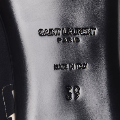 Saint Laurent Soft Calfskin Lipstick Print Loafer 39 Black 6 of 8