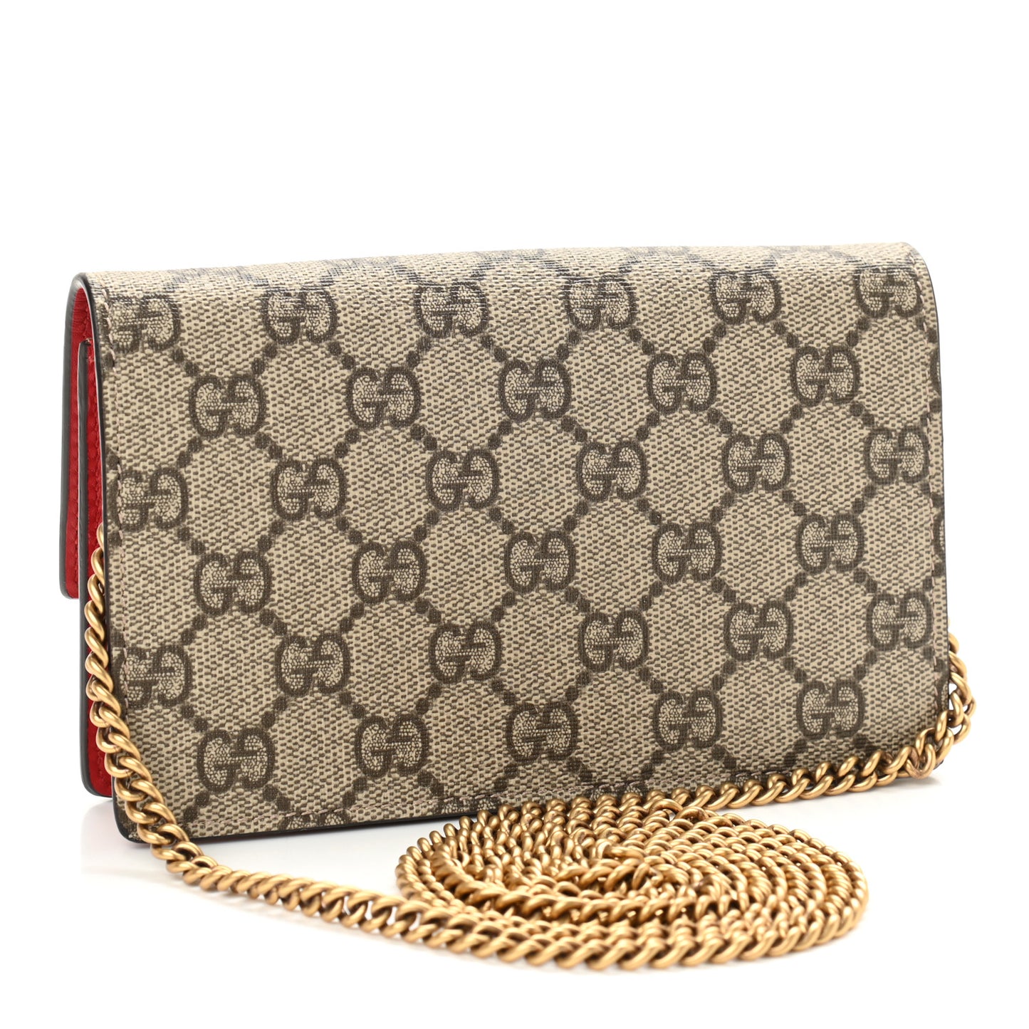 GG Supreme Monogram Mini Cherry Chain Bag