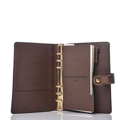 Louis Vuitton Damier Ebene Medium Ring Agenda Cover 6 of 7