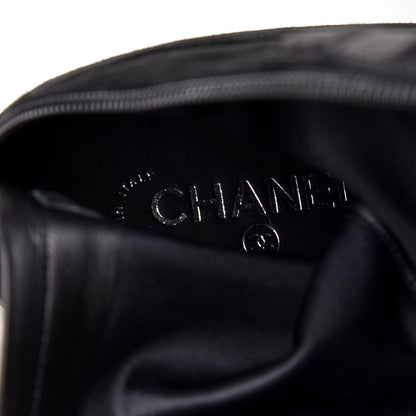 Chanel Suede Lambskin Thigh High Boots 40.5 Black 7 of 12