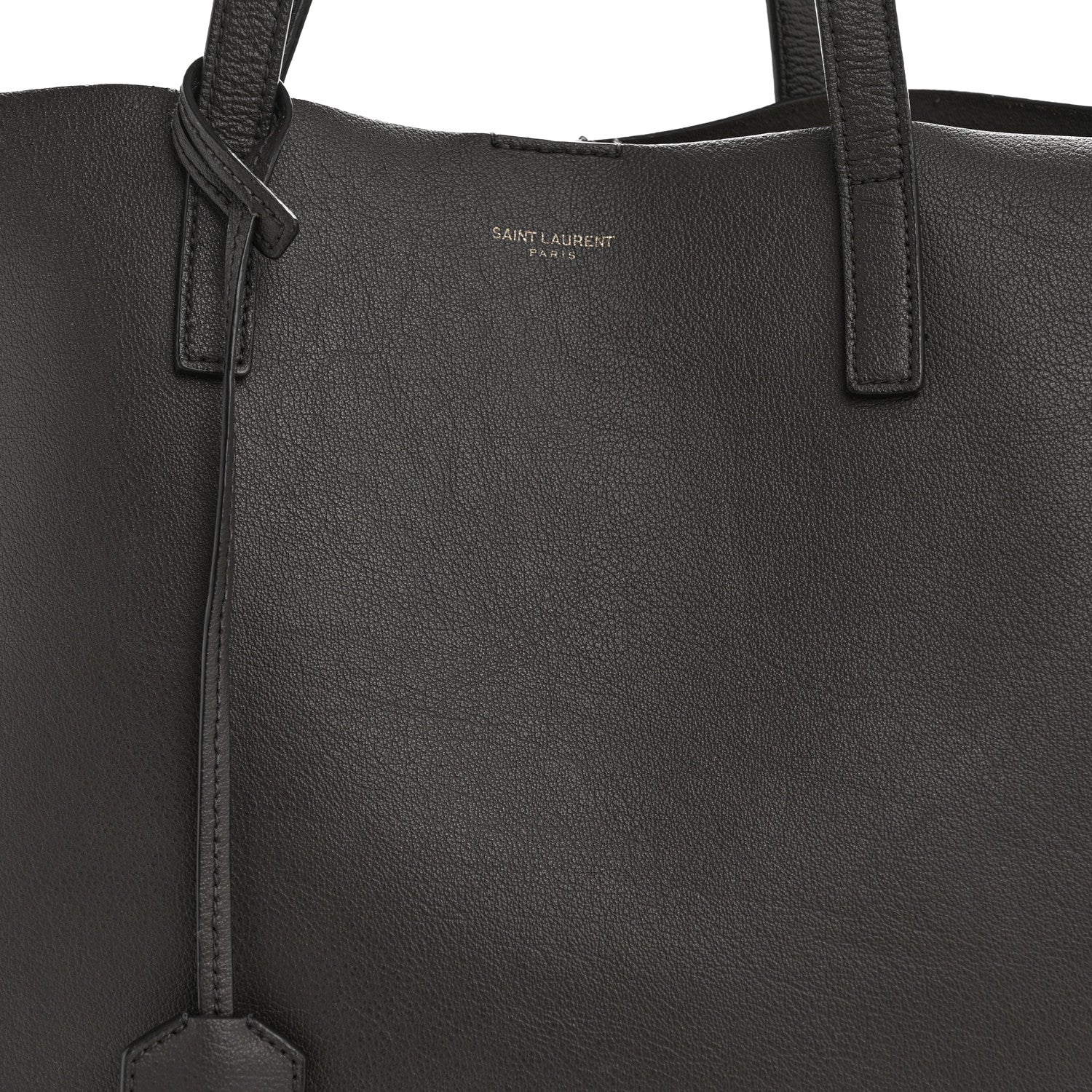 Saint Laurent Calfskin Large Shopping Tote Asphalt 9 of 14