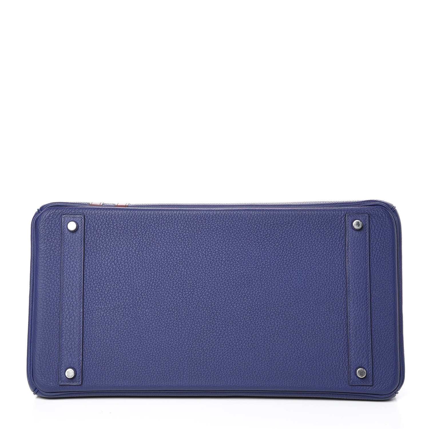 Hermes Togo Swift Officier Birkin 40 Bleu Encre Bordeaux 33 of 35