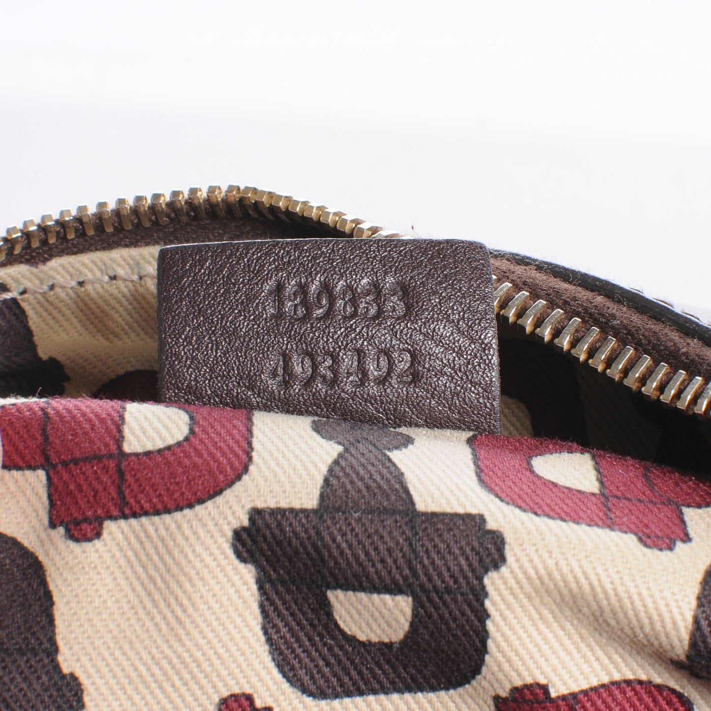 Guccissima D Gold Ring Hobo Chocolate Brown