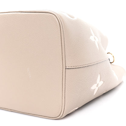 Louis Vuitton Empreinte Monogram Giant Neonoe MM Tourterelle Creme 10 of 11