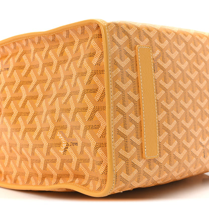 Goyard Goyardine Saint Leger Soft Briefcase Backpack Yellow 8 of 9