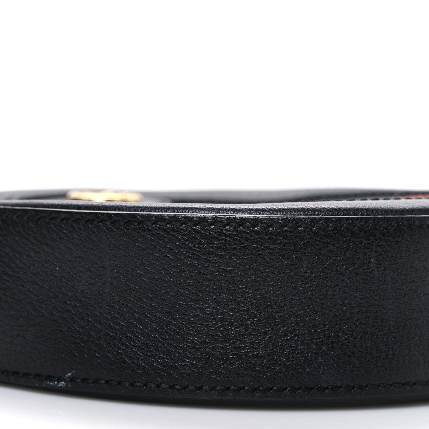 Gucci Grained Calfskin Web Mini Ophidia Round Shoulder Bag Black 9 of 12