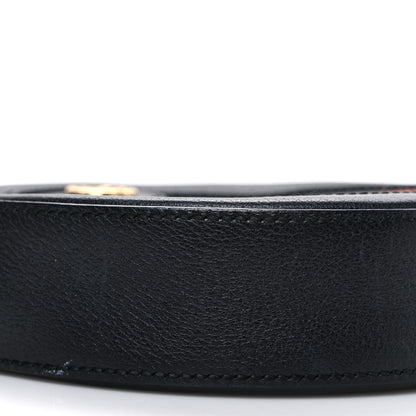 Gucci Grained Calfskin Web Mini Ophidia Round Shoulder Bag Black 9 of 12