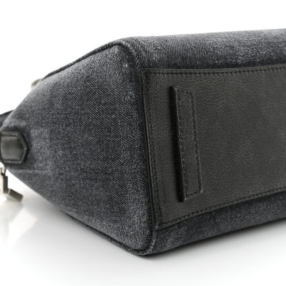 Givenchy Washed Denim Mini Antigona Shoulder Bag Black 9 of 13