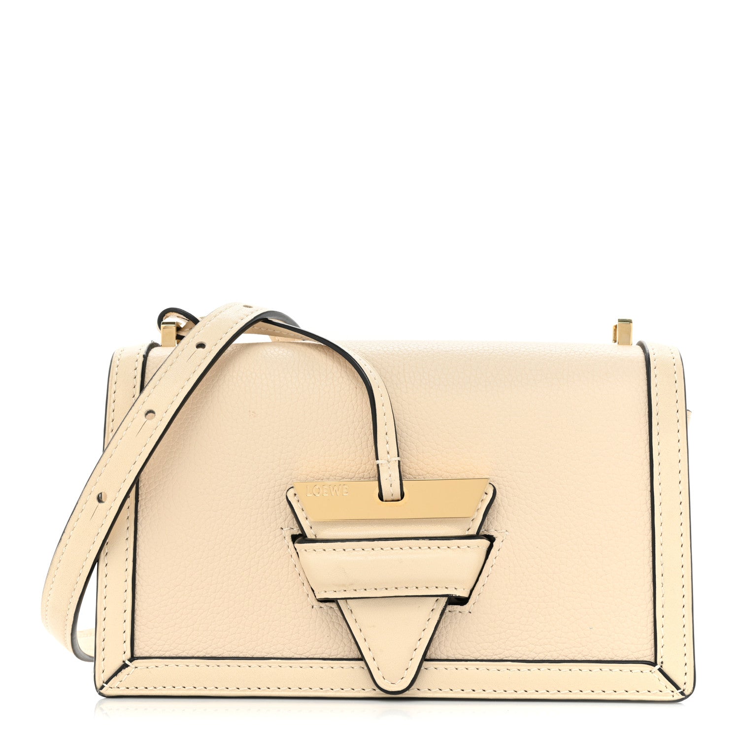 Loewe Calfskin Small Barcelona Shoulder Bag Ivory 1 of 18