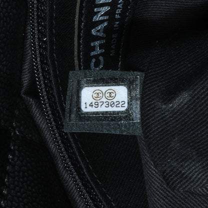 Chanel Caviar Timeless CC Tote Dark Silver 7 of 7