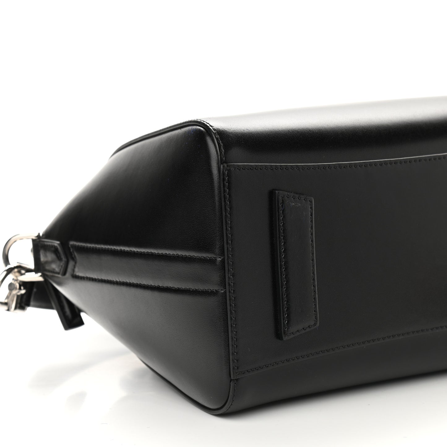 Shiny Lord Calfskin Small Antigona Black