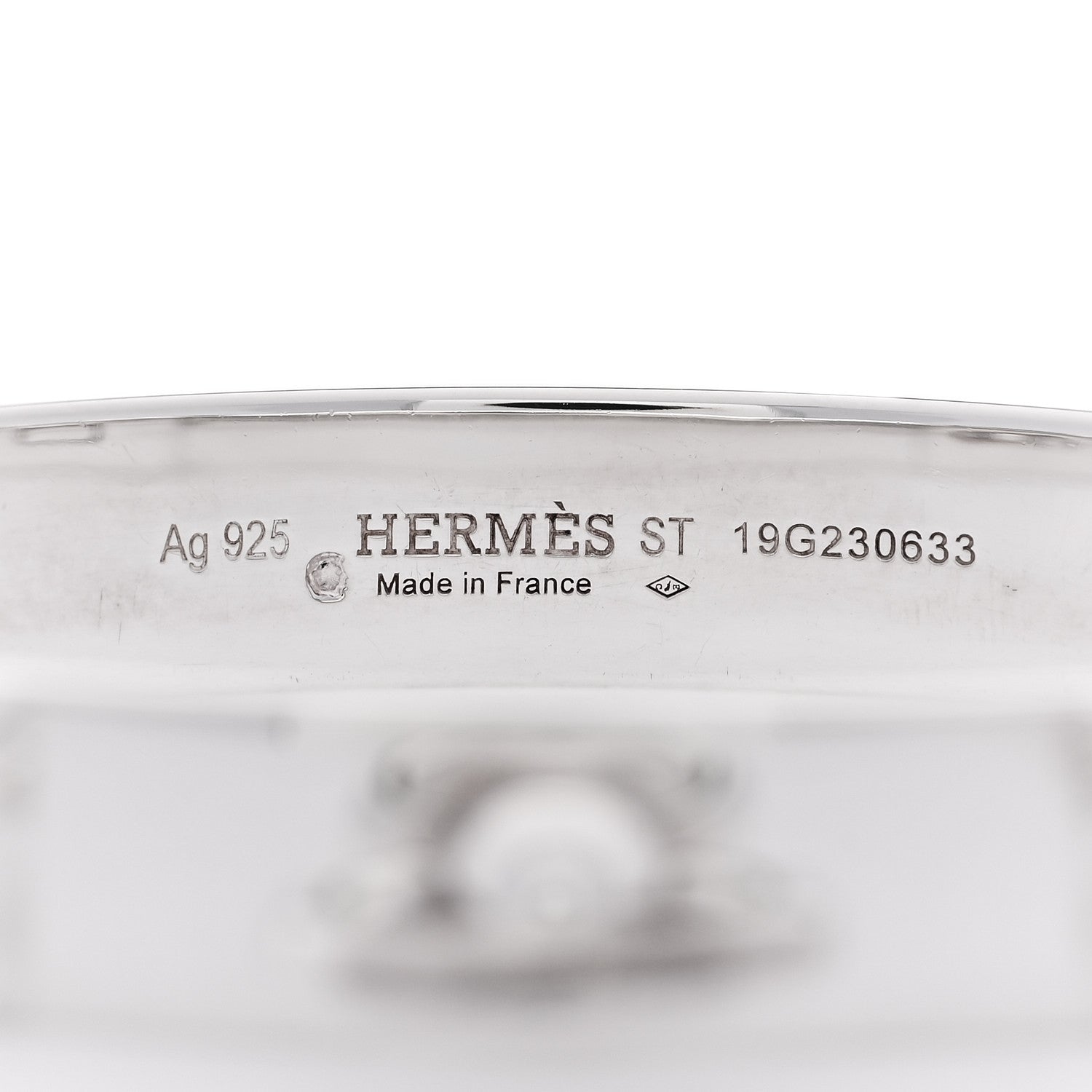 Hermes Sterling Silver PM Collier De Chien Bracelet ST 3 of 3