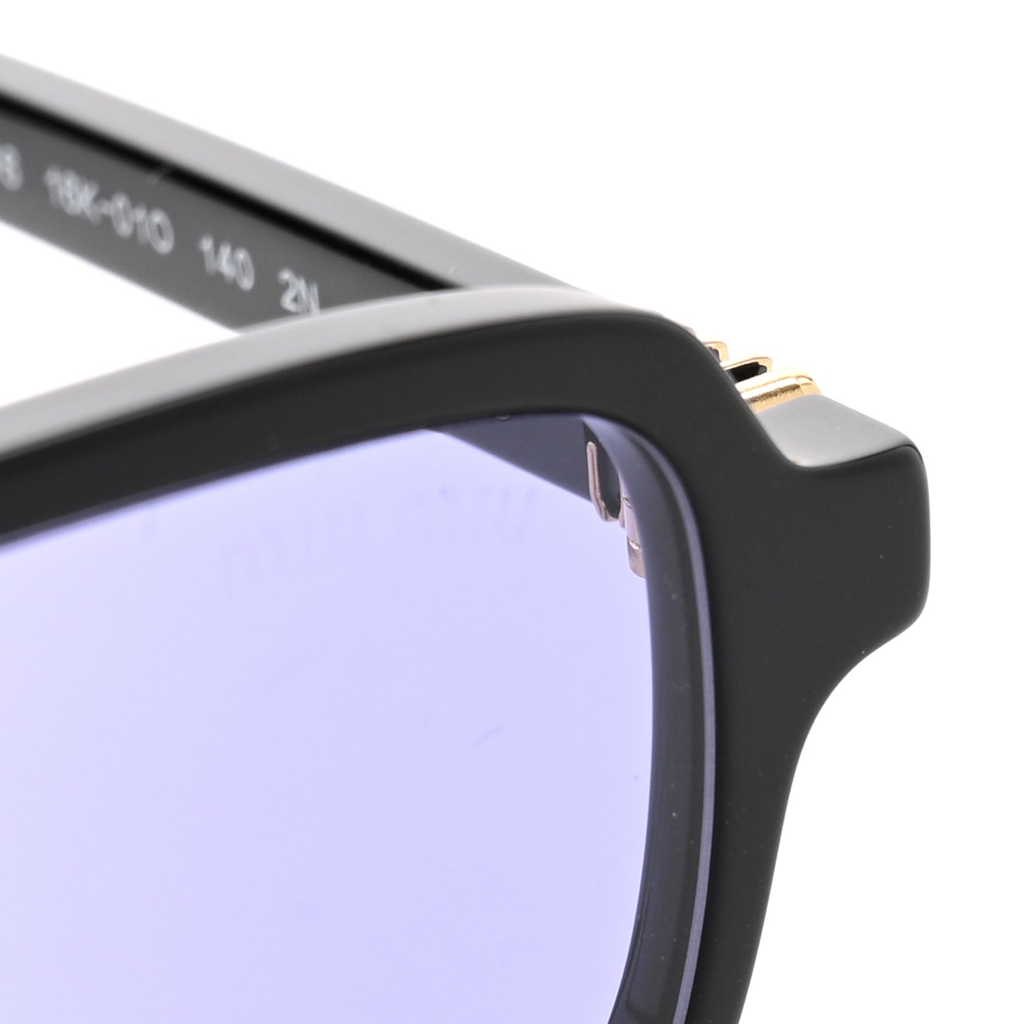 Acetate Rectangle Regard Sunglasses SMU11Z Black