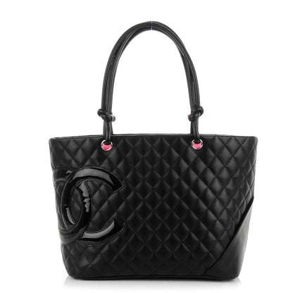 Chanel Calfskin Quilted Large Cambon Tote Black 1 of 7