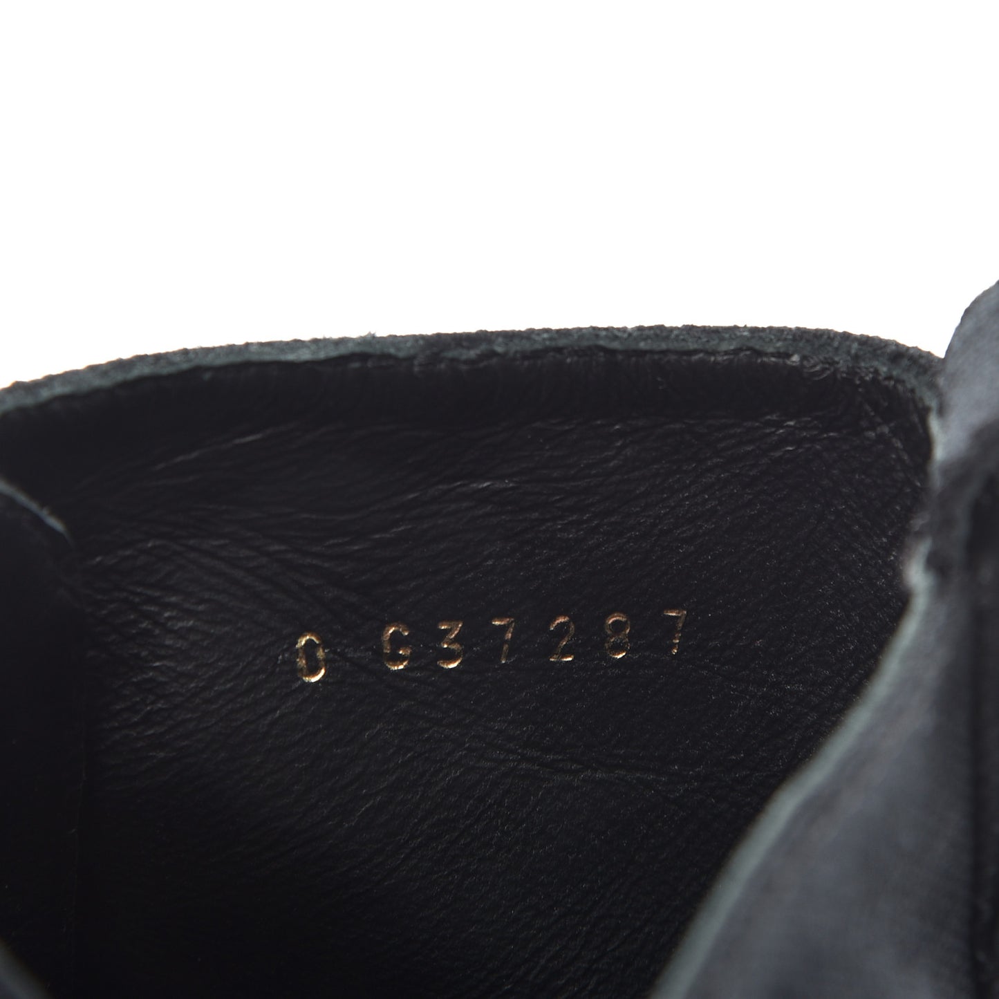 Cotton Grosgrain Cap Toe CC Lace Up Boots 40 Black