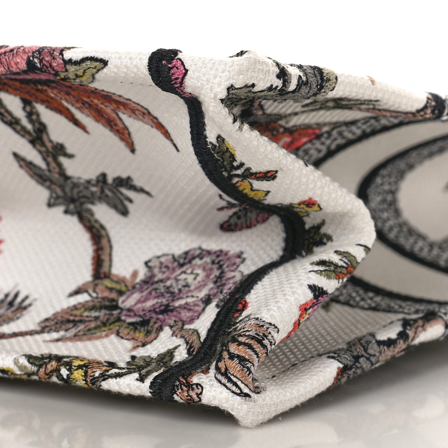 Christian Dior Canvas Jardin Botanique Embroidered Medium Book Tote Multicolor 8 of 8