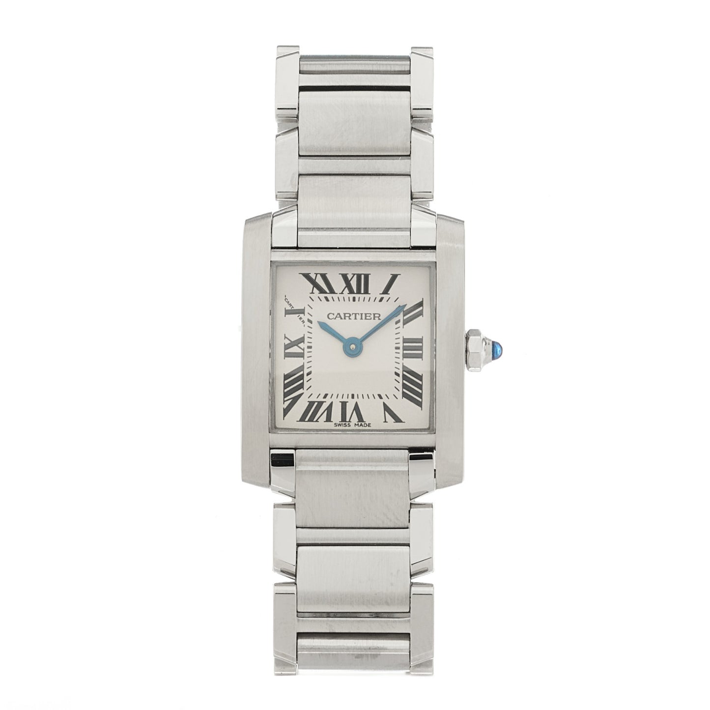 Stainless Steel 20mm Tank Francaise Quartz Watch