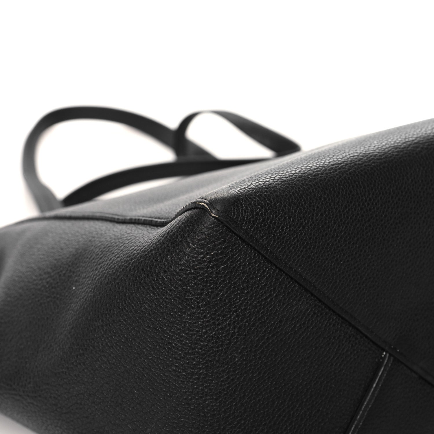 Celine Soft Grained Calfskin Small Belt Cabas Phantom Black 9 of 12