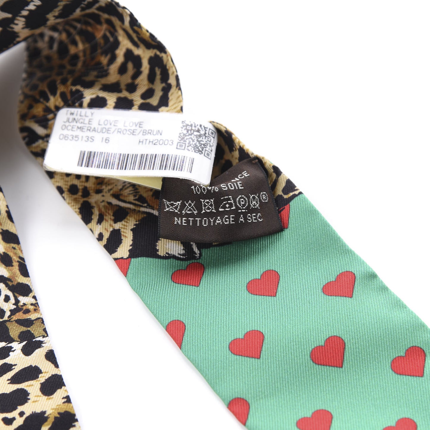 Silk Jungle Love Love Twilly Emeraude Rose Brun