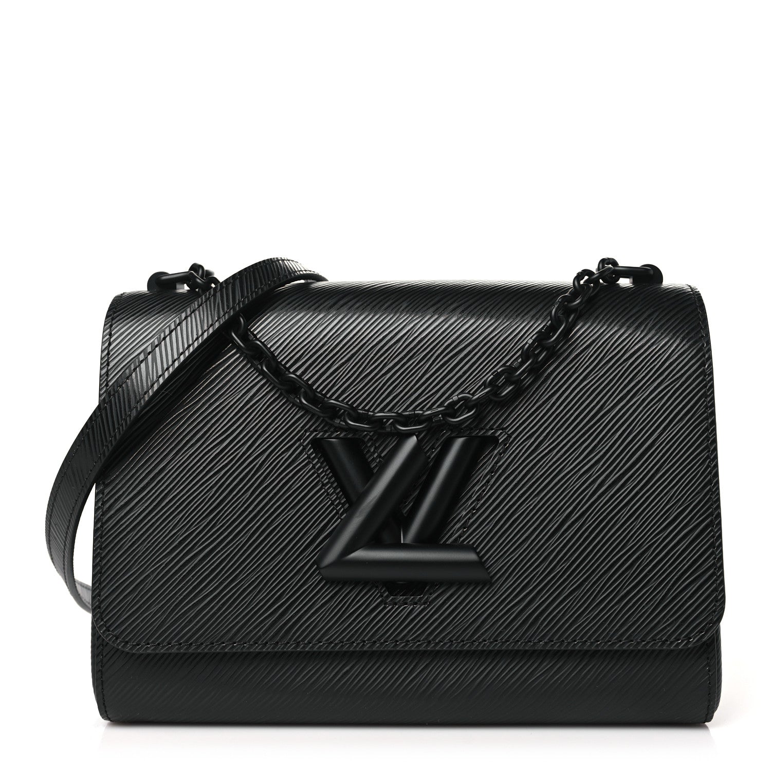 Louis Vuitton Epi Twist Shoulder Bag MM Matte Black 1 of 10