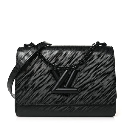 Louis Vuitton Epi Twist Shoulder Bag MM Matte Black 1 of 10