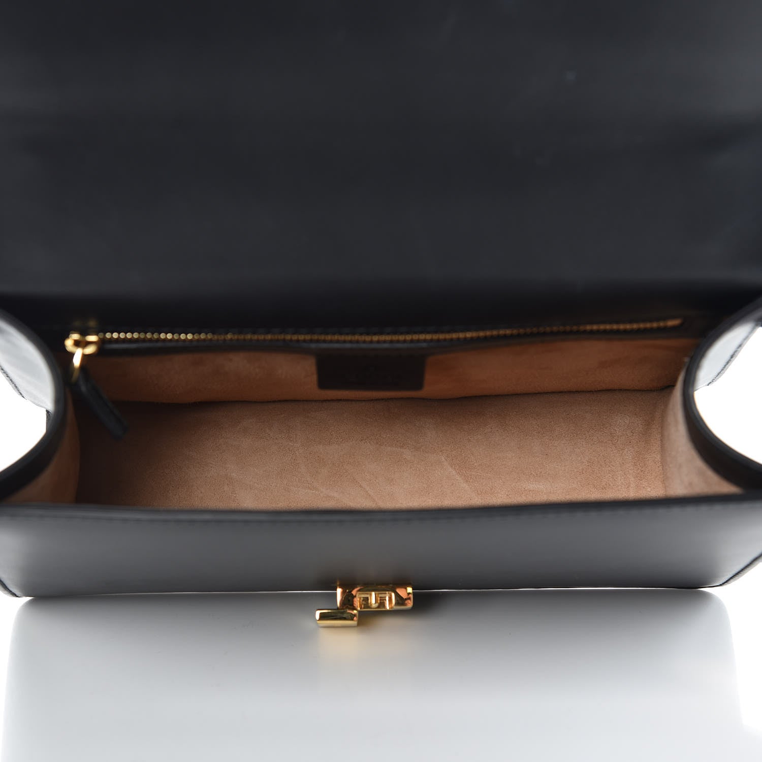 Gucci Calfskin Small Sylvie Shoulder Bag Black 6 of 11