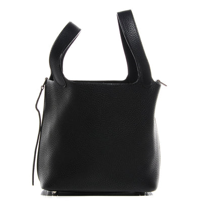 Hermes Taurillon Clemence Picotin PM Black 4 of 17