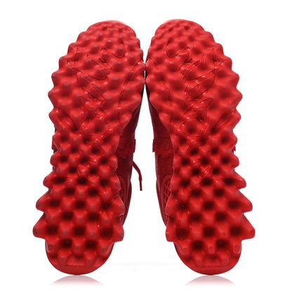 Christian Louboutin Metallic Suede Mens Loubishark Sneakers 42 Red 4 of 4
