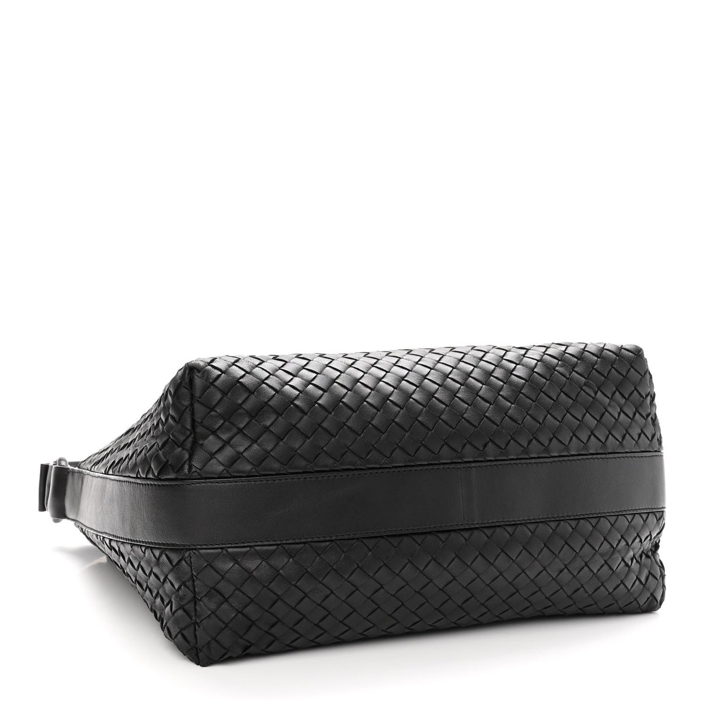 Nappa Intrecciato Shoulder Bag Black