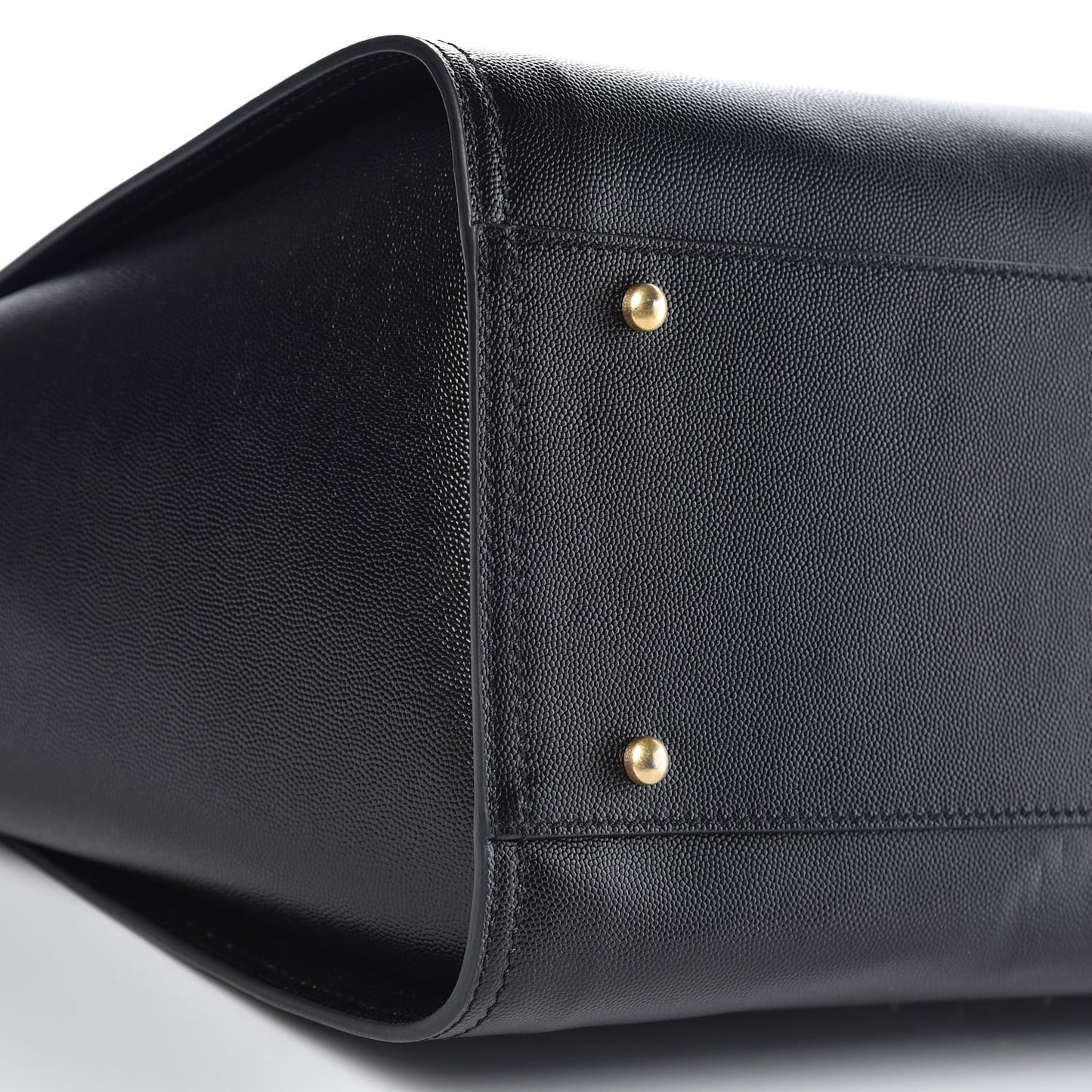 Caviar Medium Studded Deauville Tote Black