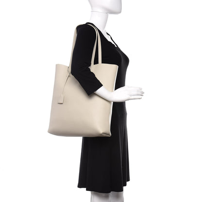 Saint Laurent Calfskin Medium Shopping Tote Porcellana 2 of 13