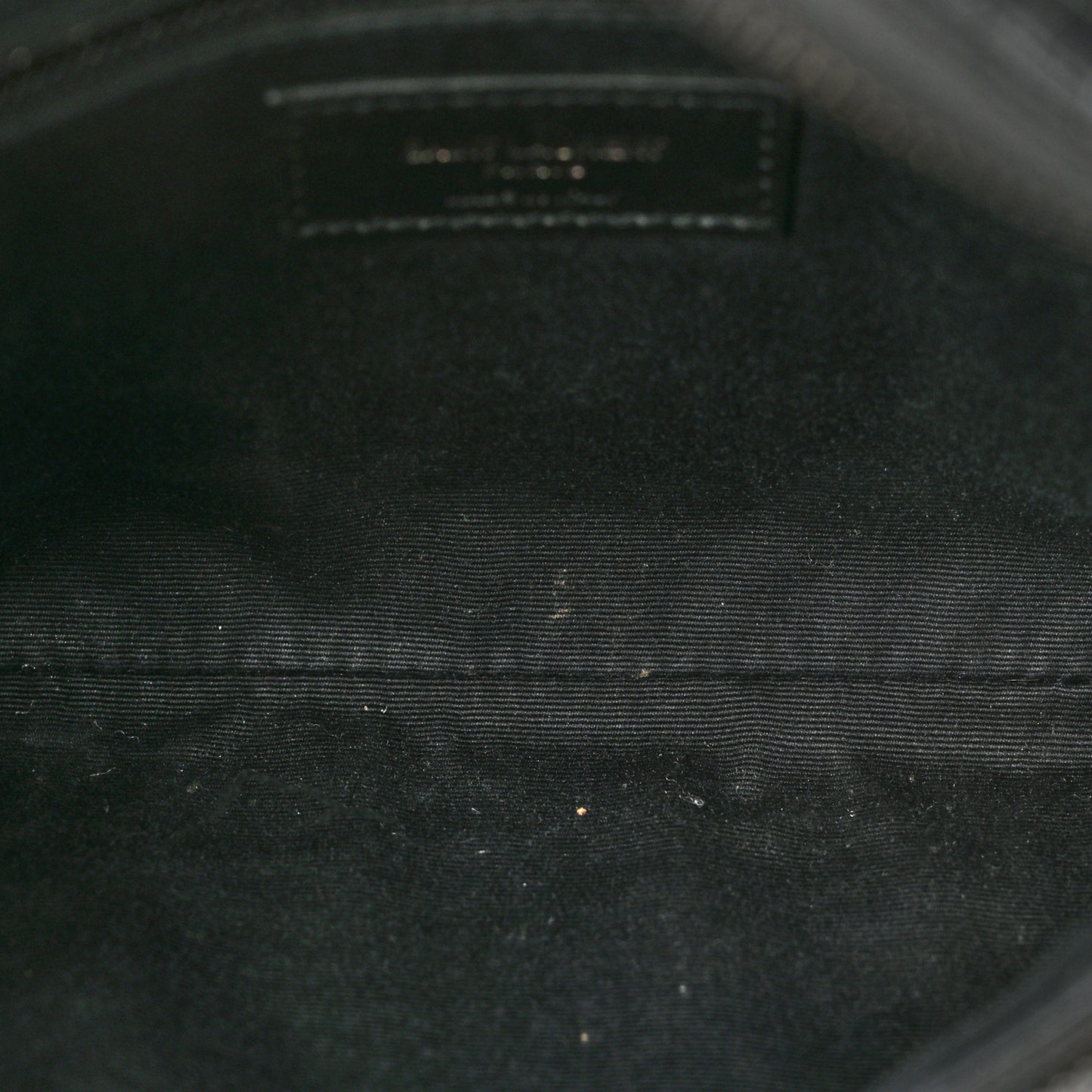 Crocodile Embossed Calfskin Matelasse Monogram Baby Niki Shoulder Belt Bag Black
