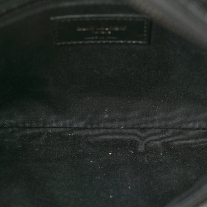 Saint Laurent Crocodile Embossed Calfskin Matelasse Monogram Baby Niki Shoulder Belt Bag Black 12 of 12
