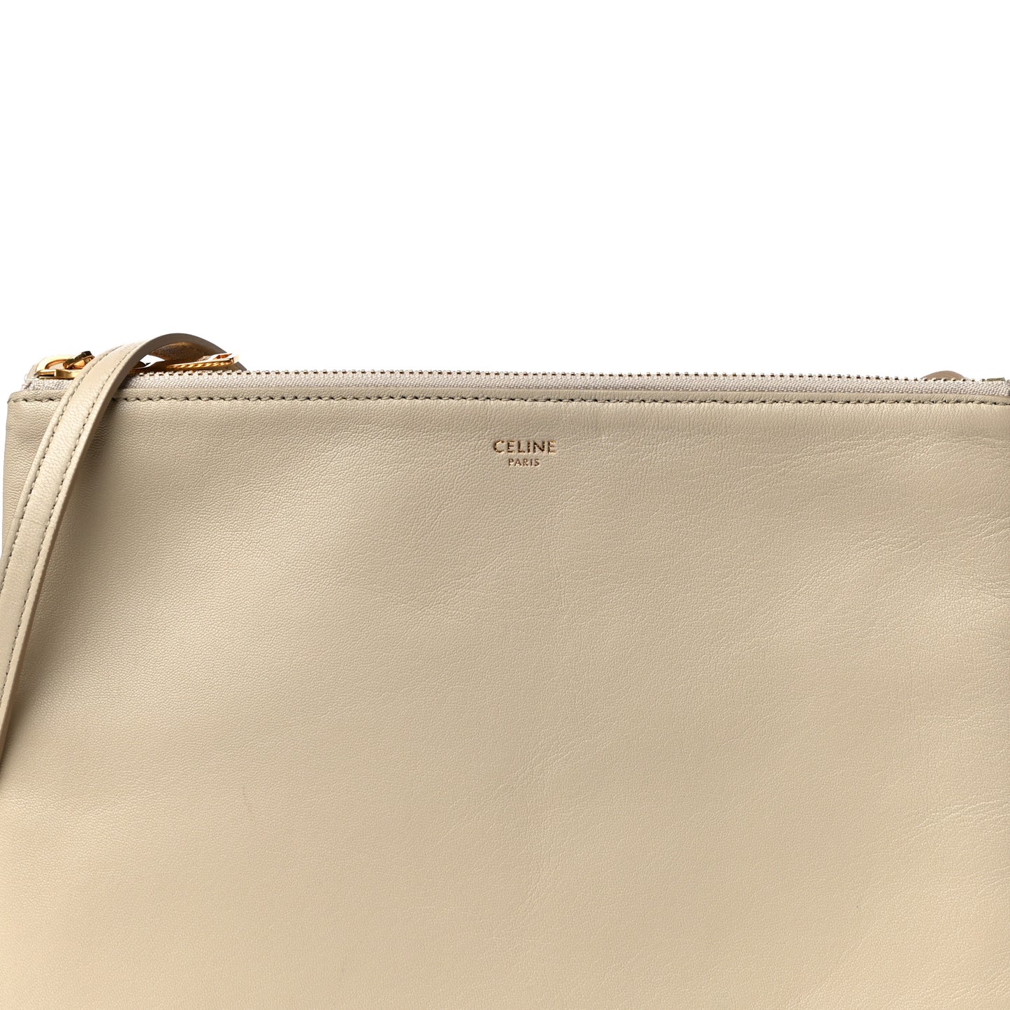 Lambskin Large Trio Crossbody Bag Linen