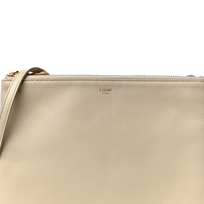 Celine Lambskin Large Trio Crossbody Bag Linen 9 of 12