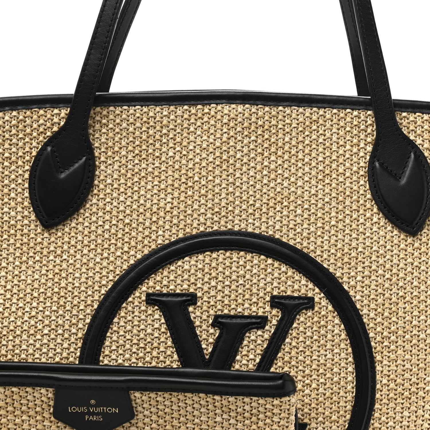 Louis Vuitton Raffia Saint Jacques Tote Black 8 of 10