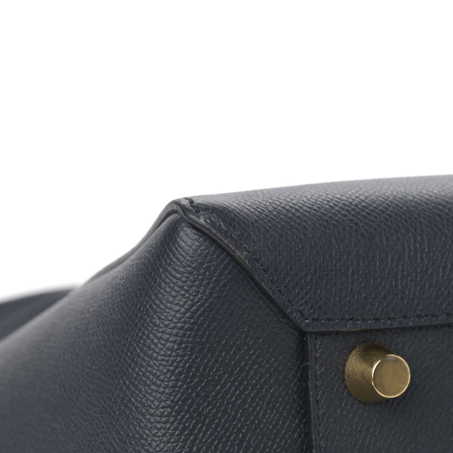 Grained Calfskin Mini Belt Bag Grey