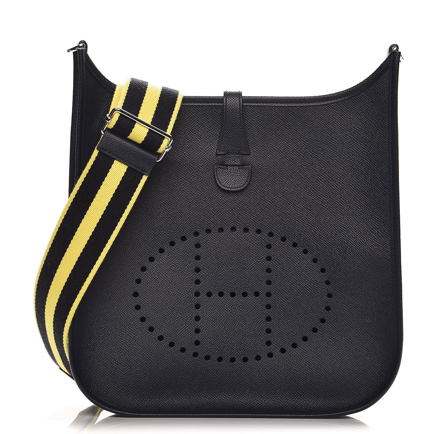 Hermes Epsom Amazone Evelyne III PM Bleu Indigo Lime 1 of 10