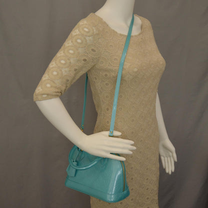 Louis Vuitton Vernis Alma BB Blue Lagon 2 of 8