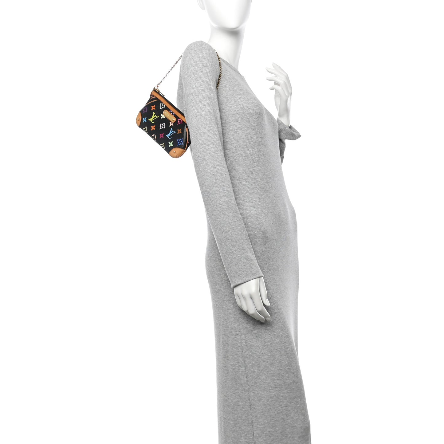 Monogram Multicolor Pochette Milla MM Black