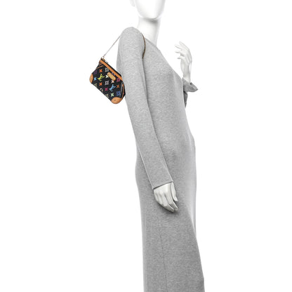 Louis Vuitton Monogram Multicolor Pochette Milla MM Black 2 of 10