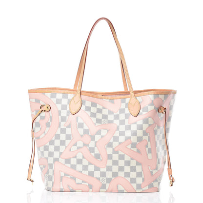 Louis Vuitton Damier Azur Tahitienne Neverfull MM 3 of 10