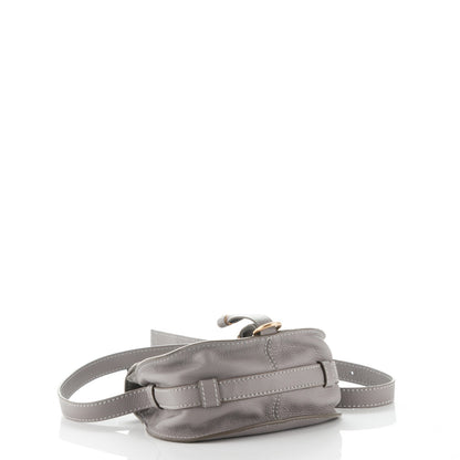 Chloe Calfskin Mini Marcie Round Crossbody Bag Cashmere Grey 4 of 8
