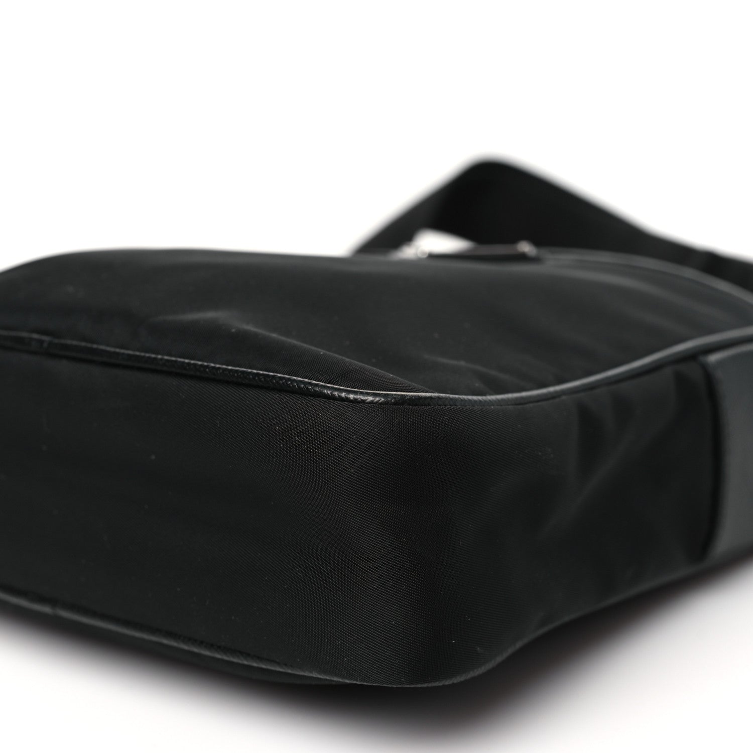Prada Tessuto Nylon Saffiano Pocket Messenger Shoulder Bag Black 10 of 10