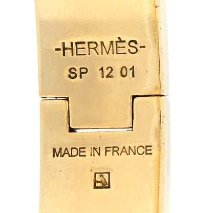 Hermes Enamel Narrow Clic Clac H Bracelet GM White 4 of 4