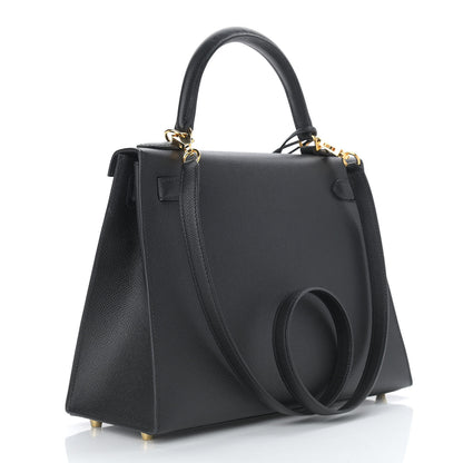 Hermes Epsom Kelly Sellier 28 Black 3 of 15