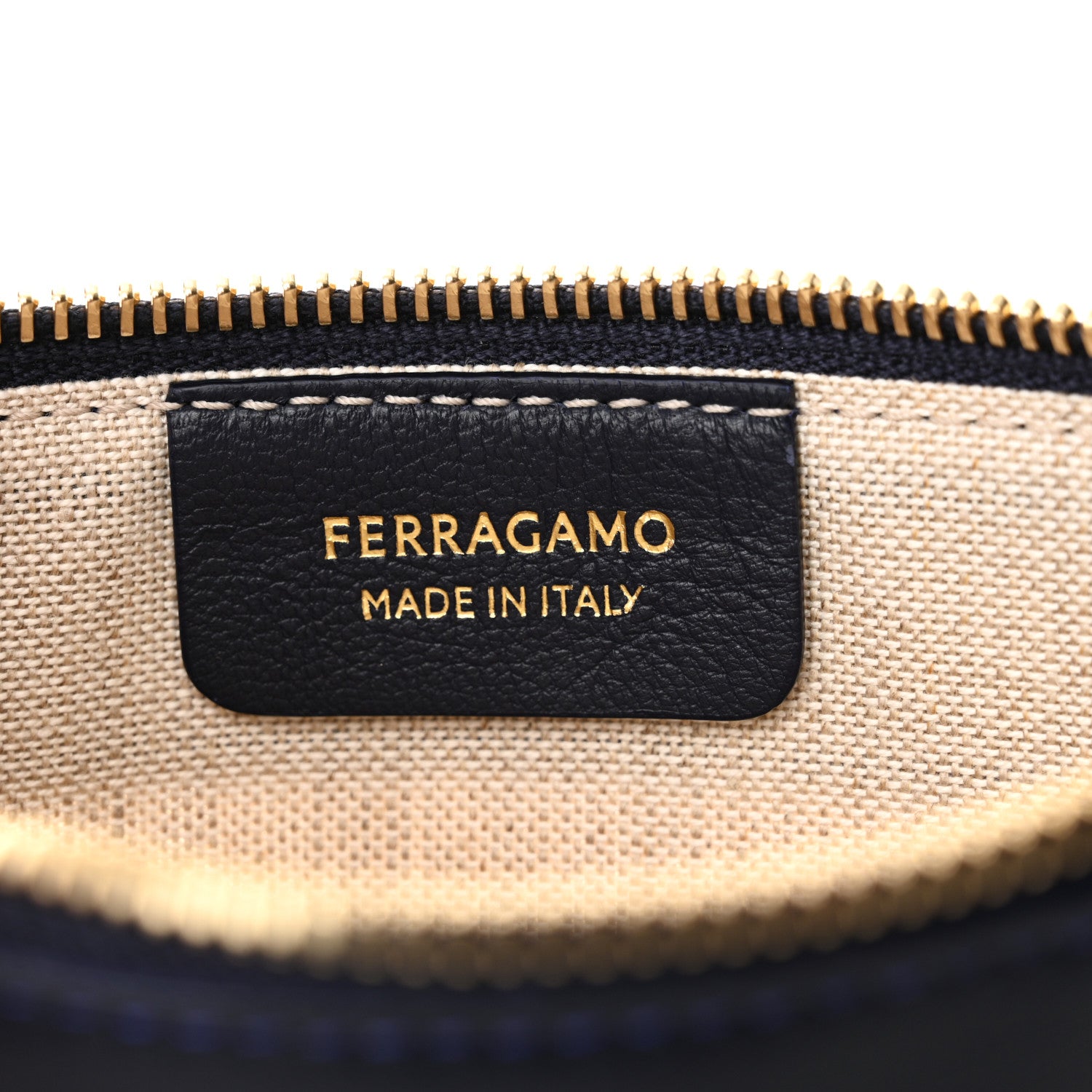 Salvatore Ferragamo Raffia Medium The Studio Box Bag Midnight 7 of 12