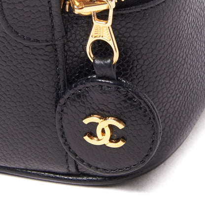 Chanel Caviar Vanity Cosmetic Case Black 8 of 10